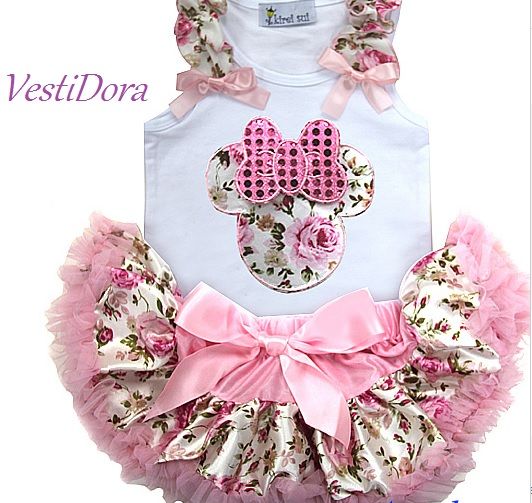 Conjunto Minnie floral